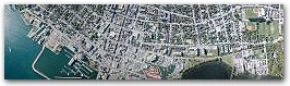 Aerial image of downtown Kingston